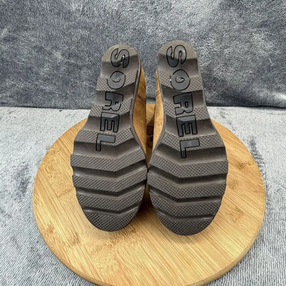 Sorel Joan of Arctic Shoes Girls Size 3 Brown Suede Casual Sneakers NY2988-224